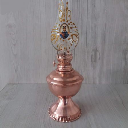 فروشنده چراغ گردسوز مسی قدیمی