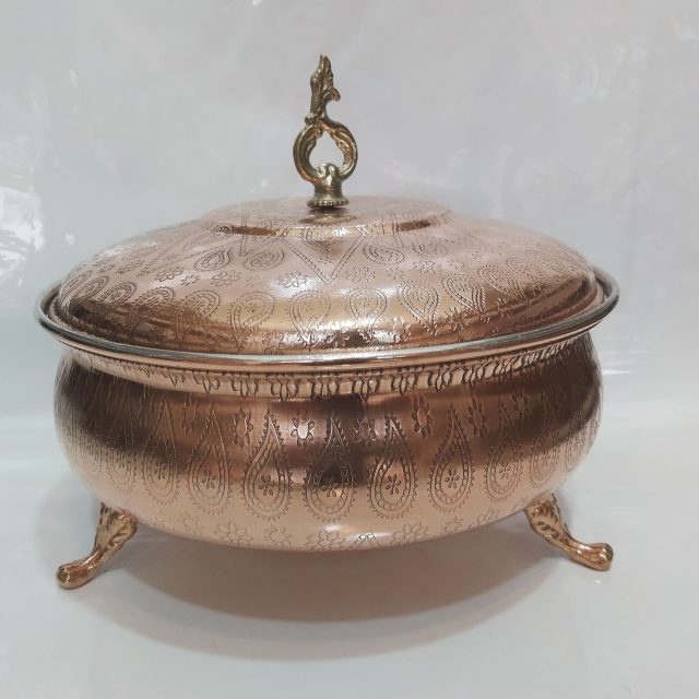 سوپ خوری مسی طرح دار سوپ خوری مسی طرح دار